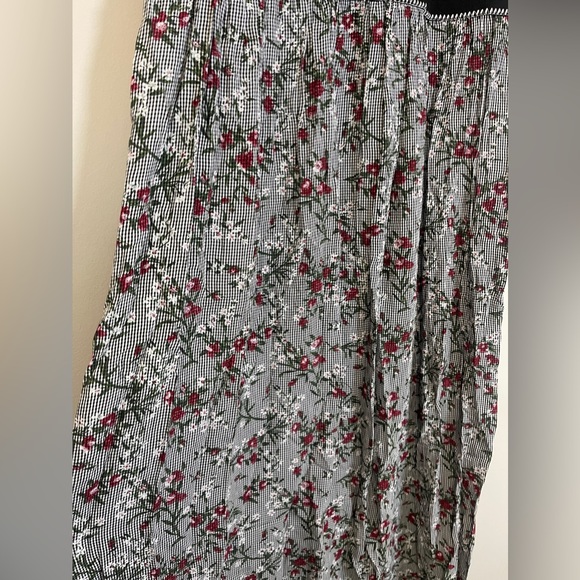 Bryn Connelly Womens Dress Size Large Black sleeveless Floral Maxi Vintage - Picture 4 of 13